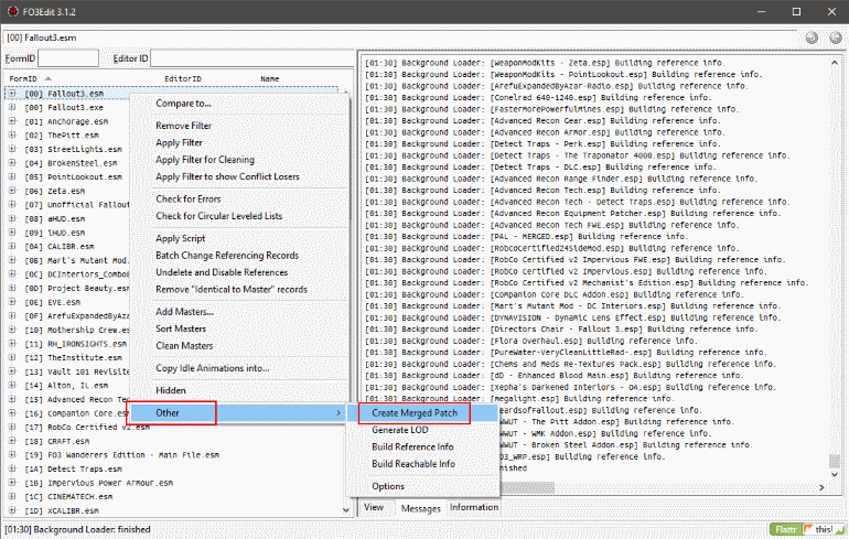 FO3 create merged patch