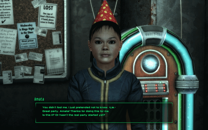 Fallout 3 Amata has changed a bit