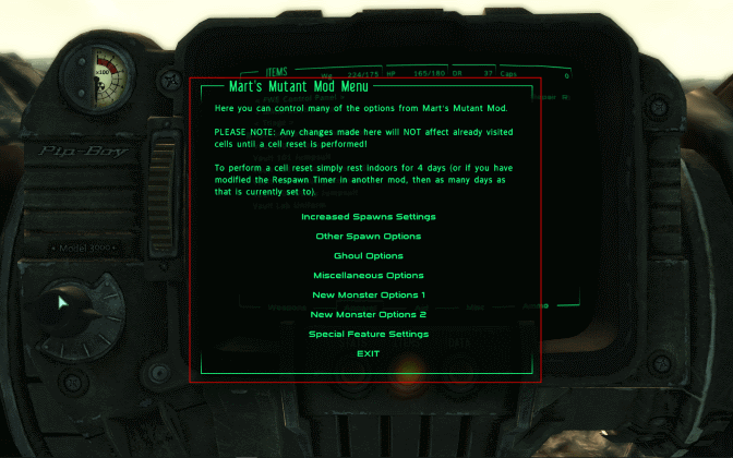 Fallout 3 MMM settings