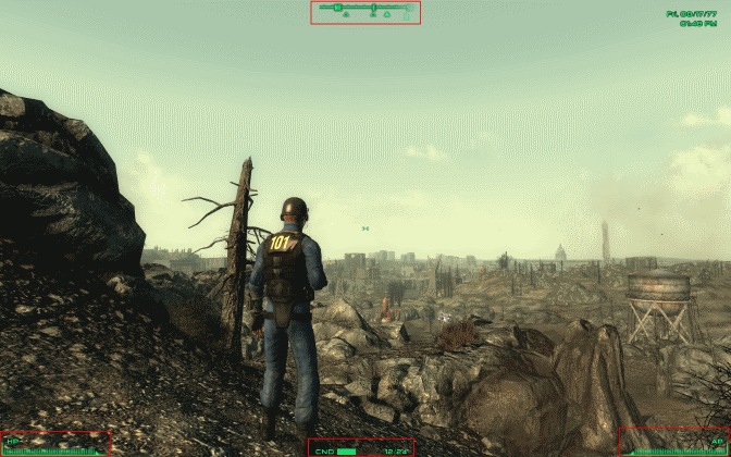 Fallout 3 aHUD relocated items