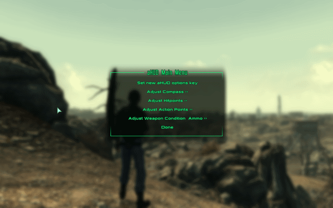 Fallout 3 aHUD settings