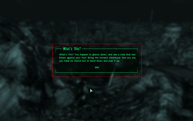 Fallout 3 new quests dialog 3