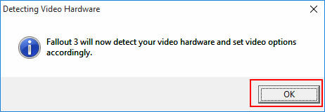 Fallout 3 video hardware detection