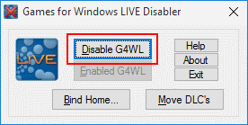 GFWL Disabler