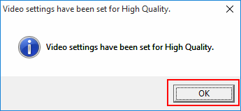 High Quality settings set