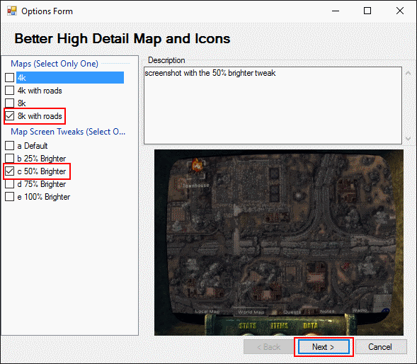 NMM Better High Detail Map and Icons install options