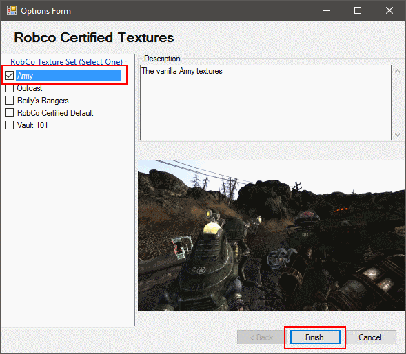 NMM RobCo Certified Textures options